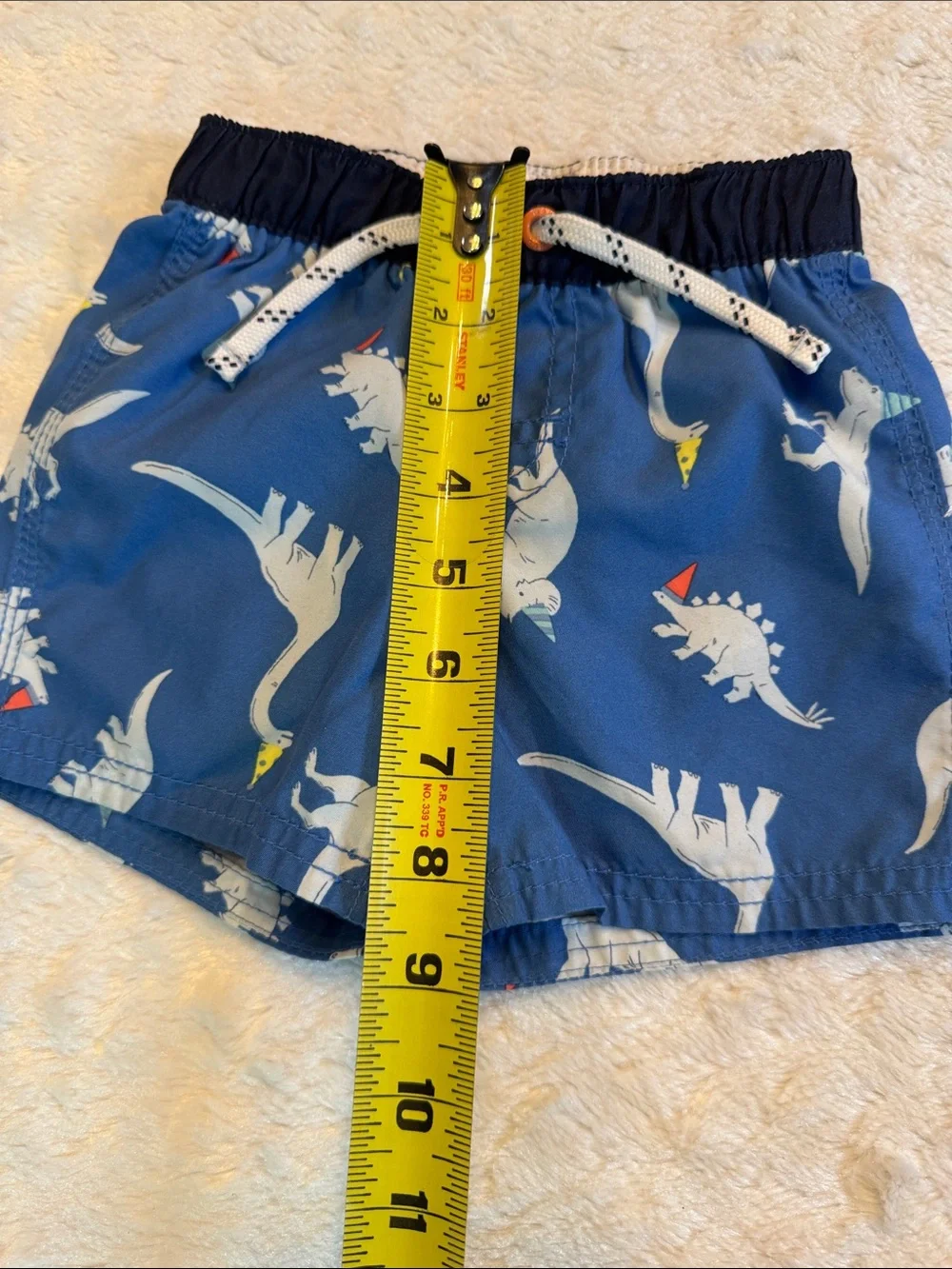 GAP Blue Dinosaur Party Toddler Swim Shorts